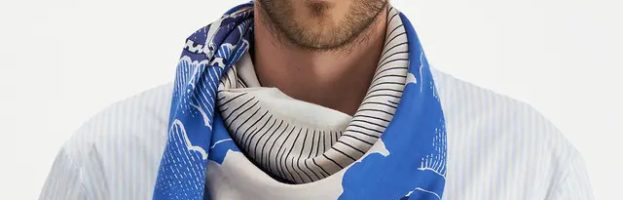 Comment porter un foulard en soie à motifs originaux de la marque Inoui Editions ?