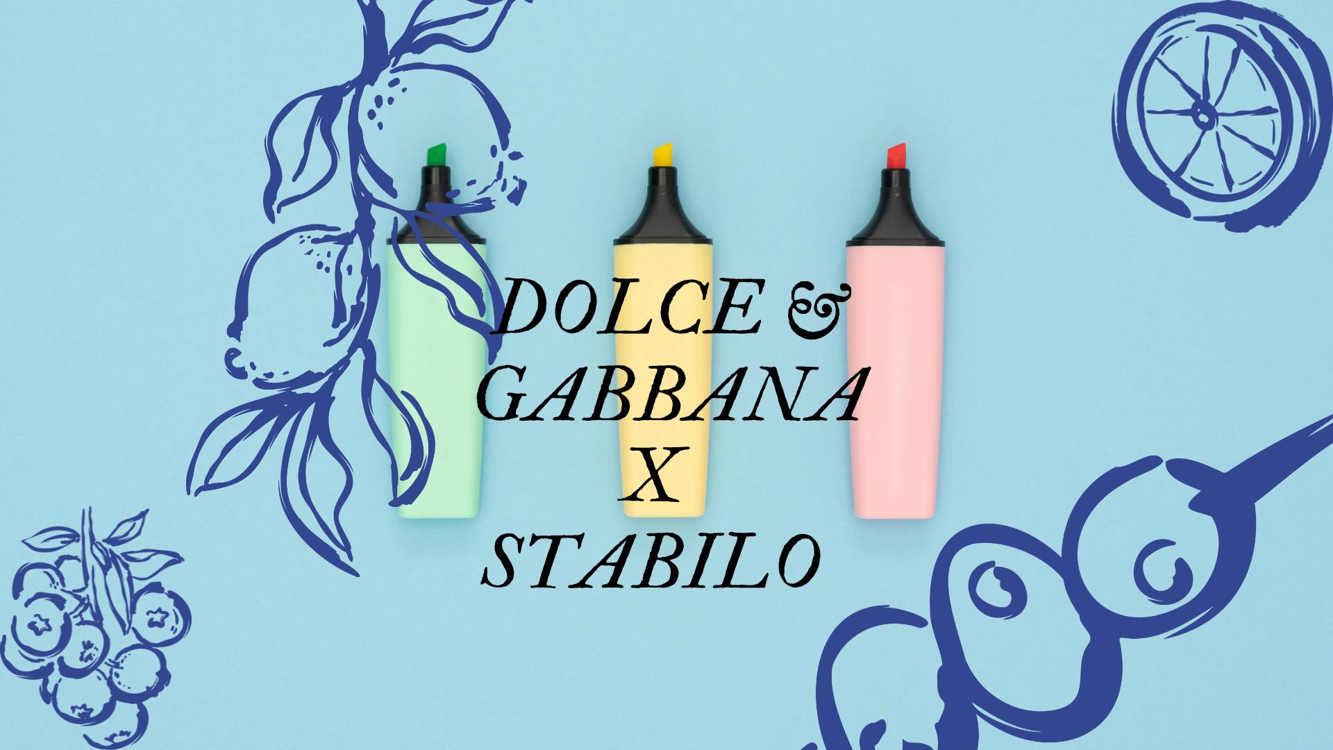 Dolce & Gabbana collabore avec Stabilo pour une papeterie de luxe
